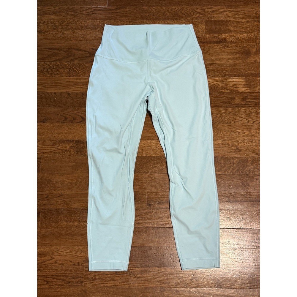 Lululemon Align High Rise Crop Size 10 Light Blue